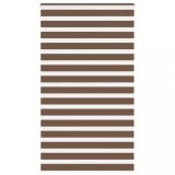vidaXL Jaluzea tip zebra maro lățime țesătură 115,9 cm poliester