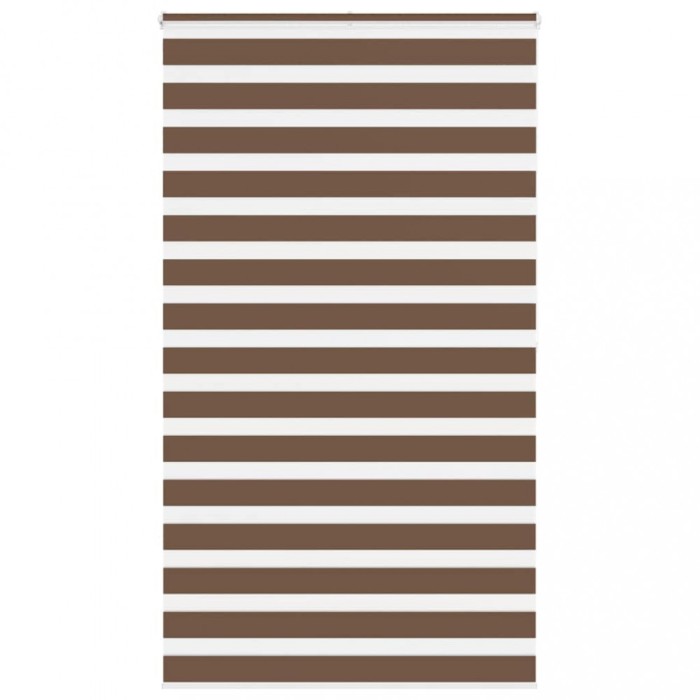 Jaluzea tip zebra maro lățime țesătură 115,9 cm poliester