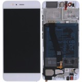 Huawei P10 (VTR-L09, VTR-L29) Capac frontal al modulului de afișare + LCD + digitizer + baterie verde 02351ENH