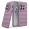 Husa pentru oneplus 12, antisoc, margini cu striatii, design minimalist, purple