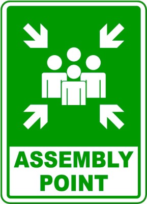 Sign assembly point foto