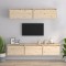 vidaXL Set dulap TV, 5 buc., lemn masiv de pin