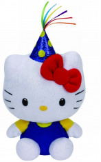 PLUS TY 15CM BEANIE BABIES HELLO KITTY PARTY foto