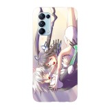 Husa compatibila cu Oppo A54 5G, Viceversa, model Hestia and Bell DanMachi, Silicon, TPU, Transparent, Carcasa