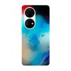 Husa compatibila cu Huawei P40 Pro model Watercolor, Silicon, TPU, Viceversa, Transparent, Carcasa
