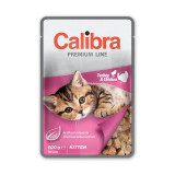 Cumpara ieftin Calibra Cat Pouch Premium Kitten Turkey &amp; Chicken, 100 g