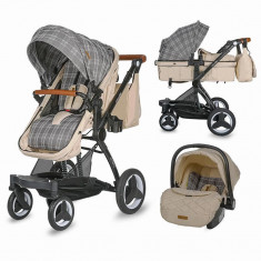 Carucior transformabil 3in1 Coccolle Ambra Safari Beige foto