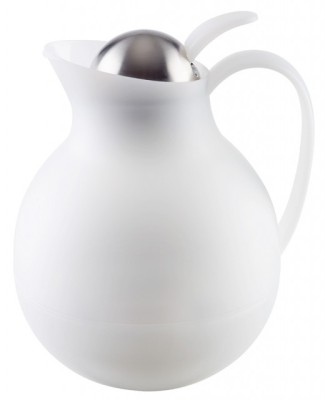 Cana thermo 1 litru, culoare alba foto