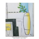 Tablou pictat manual - Design minimalist (2) - 60x50cm ulei pe panza