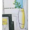 Tablou Design minimalist pictat manual, 60x50cm ulei pe panza