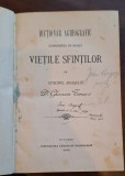 Dicționar Aghiografic &ndash; Viețile Sfinților &ndash; Gherasim Timuș, 1898 &ndash; ediție rară, cu semnătura proprietarului din 1913