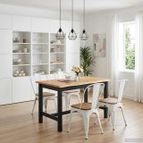 VidaXL Masă bar &icirc;naltă EKAI Negru 112 x 70 x 91 cm Lemn masiv de pin 42037013