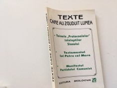 TEXTE CARE AU ZGUDUIT LUMEA; PROTOCOALELE INTELEPTILOR SIONULUI- TESTAMENTUL LUI PETRU CEL MARE( EXPANSIUNEA RUSIEI)/ MANIFESTUL PARTIDULUI COMUNIST