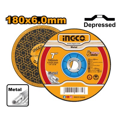 Disc abraziv polizat 180 x6,0 mm - Ingco MGD601801 foto