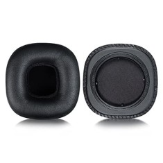 Set 2 bureti TXE pentru casti Marshall MID ANC On-Ear, Negru, Piele ecologica, Spuma cu memorie