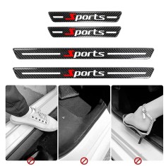 Ornamente de prag auto din fibr&Auml; de carbon 5d anti-zg&Atilde;&cent;rieturi