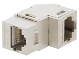 Soclu Adaptor 6a Ecranat Keystone PoE 8p8c, Logilink