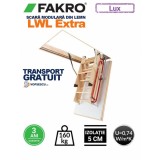 Scara modulara din lemn, model LWL Extra Fakro