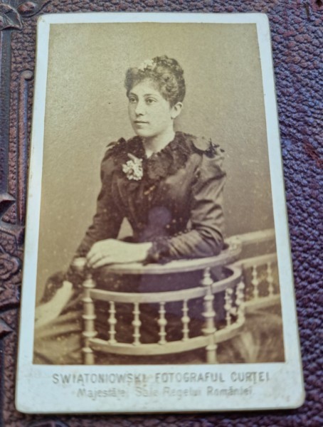 Fotografie doamna Cristofor, tip CDV