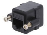 Adaptor Soclu PIN 8p8c Cat 5e Neecranat Negru, Logilink