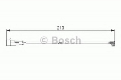 Senzor de avertizare,uzura placute de frana IVECO DAILY III caroserie inchisa/combi (1997 - 2007) BOSCH 1 987 474 520 foto