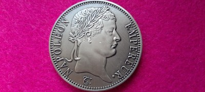 FRANTA 5 FRANCS 1812 , REPLICA , NAPOLEON I foto