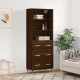 VidaXL Dulap &icirc;nalt, stejar maro, 69,5x34x180 cm, lemn compozit
