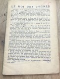 CRT2DE Carte veche Germana - Le Roi des Cygnes - Poveste veche in limba franceza pentru copii - Pagina de text ilustrata antica