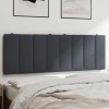 VidaXL Pernă tăblie de pat, Hanko, gri &icirc;nchis, 120 cm, catifea 374662