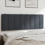VidaXL Pernă tăblie de pat, gri &icirc;nchis, 120 cm, catifea