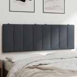 VidaXL Pernă tăblie de pat, Hanko, gri &icirc;nchis, 120 cm, catifea 374662