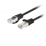 Cablu retea-patchcord CAT6 FTP Lanberg, 2 X RJ45, 43623, lungime 3m, AWG26, 10Gb s-250MHz, de legatura retea, ethernet, negru