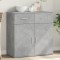 Gossi servanta, gri beton, 79x38x80 cm, lemn compozit