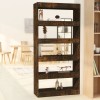 VidaXL Bibliotecă/Separator cameră, stejar fumuriu, 80x30x166 cm, PAL 813623