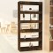 vidaXL Bibliotecă/Separator cameră, stejar fumuriu, 80x30x166 cm, PAL 813623