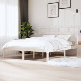 Cadru de pat Super King 6FT, alb, 180x200 cm, lemn masiv GartenMobel Dekor, vidaXL