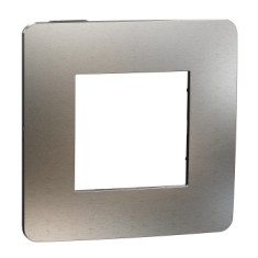 Rama Ornament 2M metal Schneider Unica Studio aluminiu negru NU280256M foto