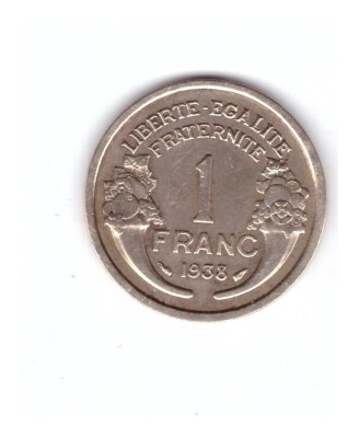 Moneda Franta 1 franc 1938, stare buna, curata foto