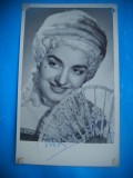 HOPCT 1443 NORA DE ROSI -ITALIA-ACTORI/ARTISTI-AUTOGRAF-CIRCULATA, Necirculata, Fotografie
