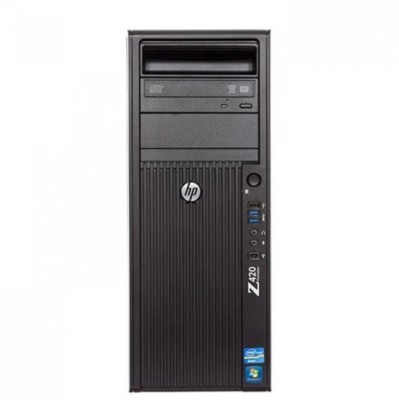 Unitate PC Refurbished, HP Z420 TOWER Workstation, Procesor XEON E5 1620 V2, Memorie RAM 16 GB, SSD 256 GB NOU, Windows 10 Pro, Placa video Nvidia NVS foto