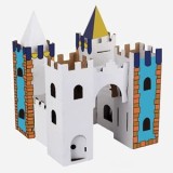 Set Creativ 3D Castel cu 8 Markere, Alb, 24x24x30cm, CMCLASS