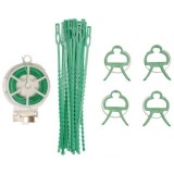 Set Gradina Legare Plante FLO, 71 piese: Sarma 50m, Agrafe, Benzi Autoblocante - Ideal Legume, Flori, Vita de Vie
