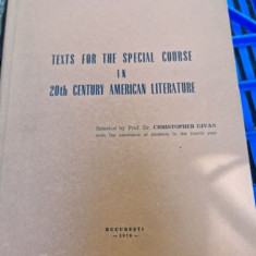Christopher Givan - Texts for the special coure in 20th century american literature