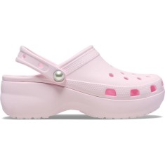 Saboti Crocs Classic Platform Pearl Clog Roz - Pink Milk