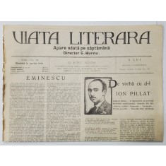 VIATA LITERARA , DIRECTOR G. MURNU , SAPTAMANAL , ANUL I , NR. 10 , 24 APRILIE , 1926