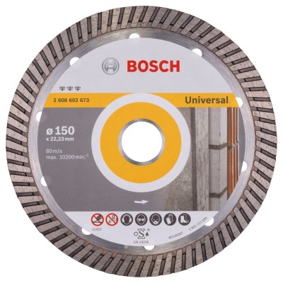 Bosch Best Turbo disc diamantat 150x22.23x2.4x12 mm universal foto