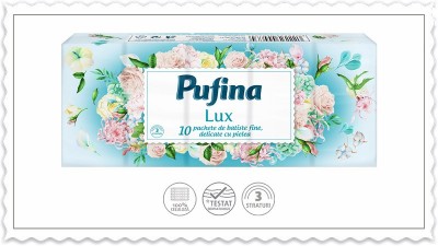 PUFINA LUX SERVETELE NAZALE DELICATE 3STR 10PAC/SET foto