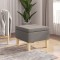 vidaXL Scaun cu picioare din lemn, gri taupe, material textil 329433