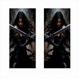 Set 2 stickere auto decorative pentru stalpi u&Egrave;i, print hd, 50x22 cm, folie autoadeziv&Auml; orajet, rezistent&Auml; uv si intemperii