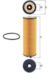 MAHLE OX 1155D Filtru ulei foto